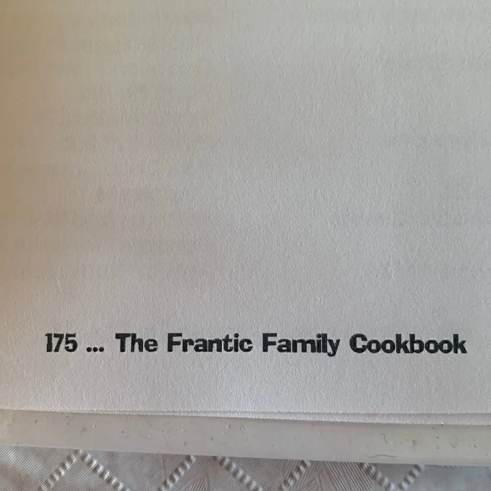 Cookbook Hardcover Binder Frantic Family Cookbook Leanne Ely